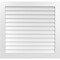 Ekena Millwork Vertical Surface Mount PVC Gable Vent: Non-Functional, w/3-1/2"W x 1"H, Standard Frame, 42"W x 40"H GVPVE42X4001SN - alternate 1